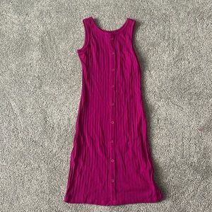 Mauve button up dress
